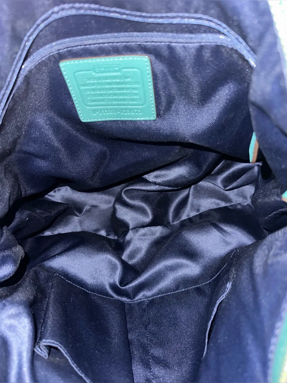 Coach EUC Daisy Hobo Bag - Teal/Green Leather